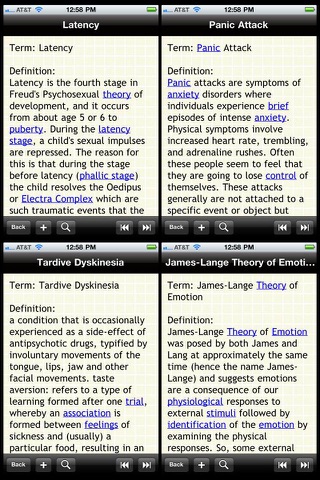 Glossary of Psychology screenshot 2