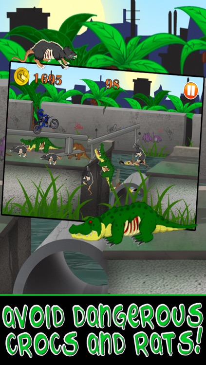 Motorcycle Bike Race Escape : Speed Racing from Mutant Sewer Rats & Turtles Game - Multiplayer Shooter Edition