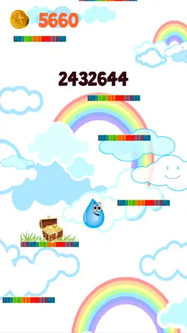 Game screenshot AAA Awesome Rainbow Jumper - Rain Water Drop Jumping Game Free apk