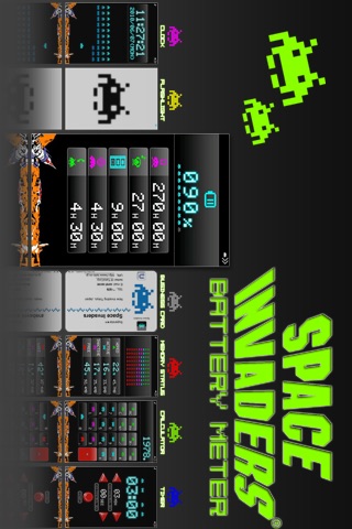 Space Invaders Battery Meter screenshot 2