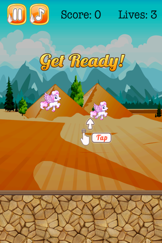 Flying Pony Adventure - Ancient Pegasus Sky Flapper Rush screenshot 2