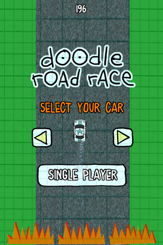 Screenshot #1 pour Voiture de course - gratuit amusant jeu de course (Doodle Road Race - A Fun Car Racing Game Free)