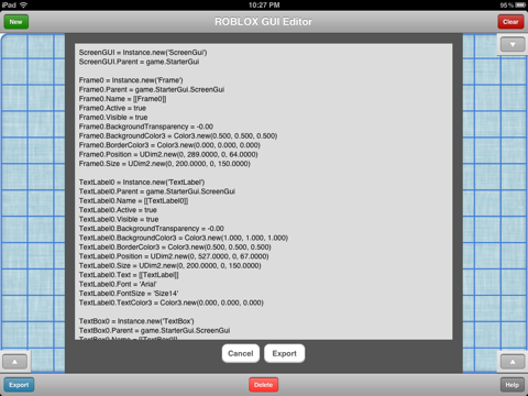 Download GUI Designer for ROBLOX app for iPhone and iPad