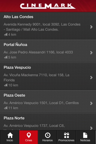 Cinemark Chile screenshot 2