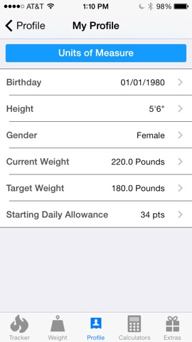 Pts. Calculator With Weight and Exercise Tracker for Weight Loss - Fast Food and Calorie Watchers Diary App by Awesomeappscenterのおすすめ画像3