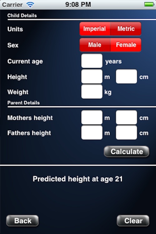 Adult Height Calculator