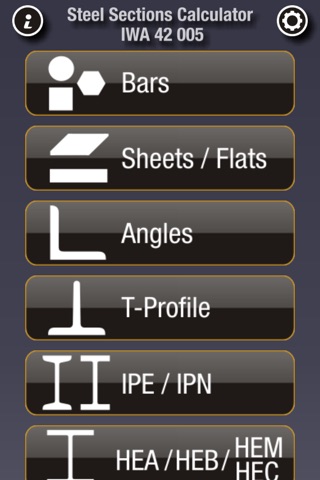 Steel Sections Calculator IWA 42 005 screenshot 2