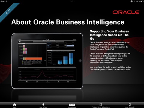 Oracle Business Intelligence Mobile Quiz App screenshot 4