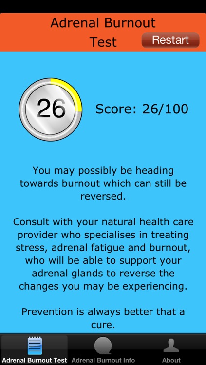 Adrenal Burnout Test App