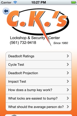 C.K.'s Lockshop and Security Center screenshot 2