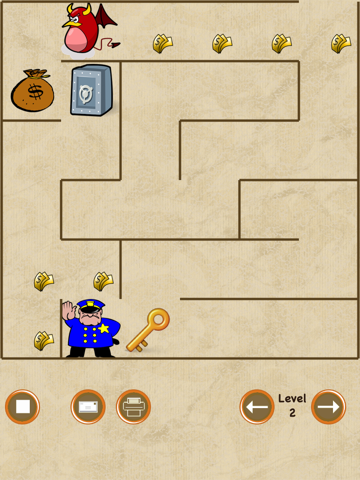 Screenshot #5 pour Police et Voleur Maze (attraper l'argent avant l'escroc)