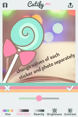 Game screenshot Cutify Me - Kawaii Photo Decoration with Dress Up Stickers Cute Face Masks Lovely Bokeh Light Effects and Vintage Filters hack