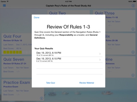 Captain Roy's Rules of the Road Study Aid screenshot 3
