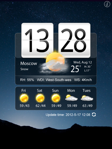 Screenshot #4 pour Free Live Weather Clock Pro