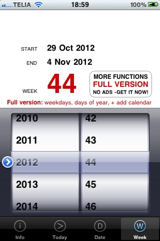 Which week? Lite screenshot 3