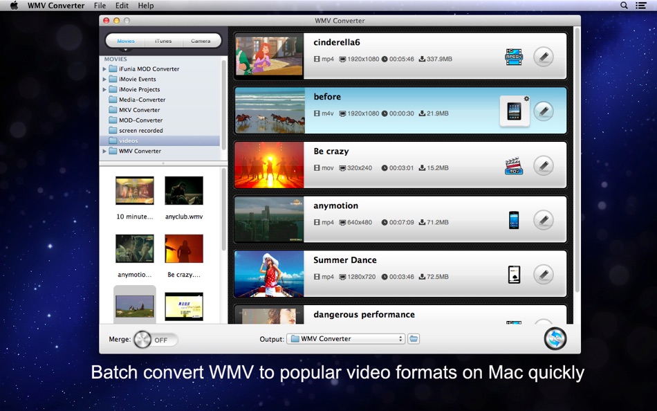 WMV Converter for Mac OS X - 4.1.1 - (macOS)