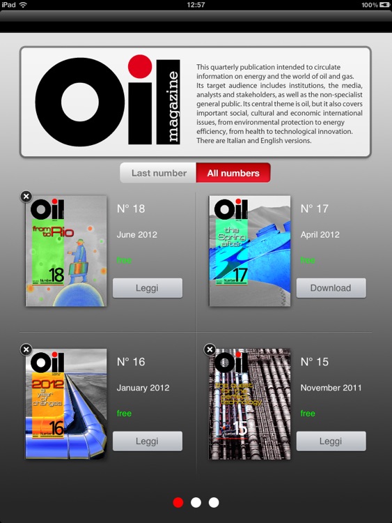 Oil magazine