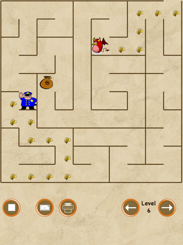 Screenshot #4 pour Police et Voleur Maze (attraper l'argent avant l'escroc)