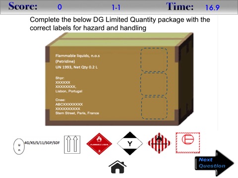 Dangerous Goods Practice Labelling LITE screenshot 2