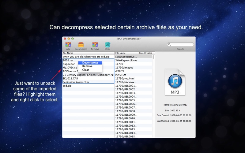 Screenshot #2 pour RAR Uncompressor