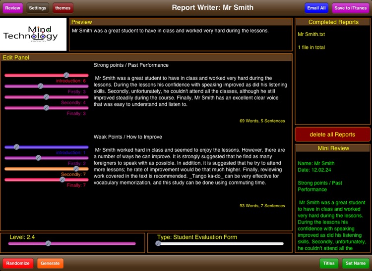 Student Report Writer screenshot-3