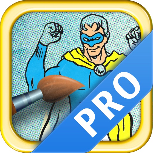 Paint Super Heroes Pro icon