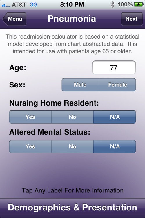 (CORE) Readmission Risk Calculators