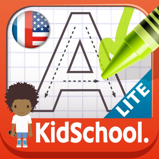 KidSchool : my first alphabet in English and French FREE iOS App
