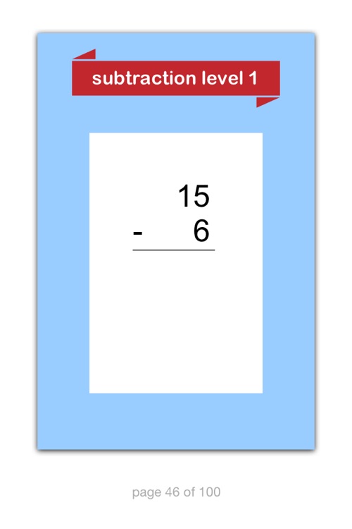 Smart Flashcards - Subtraction 1