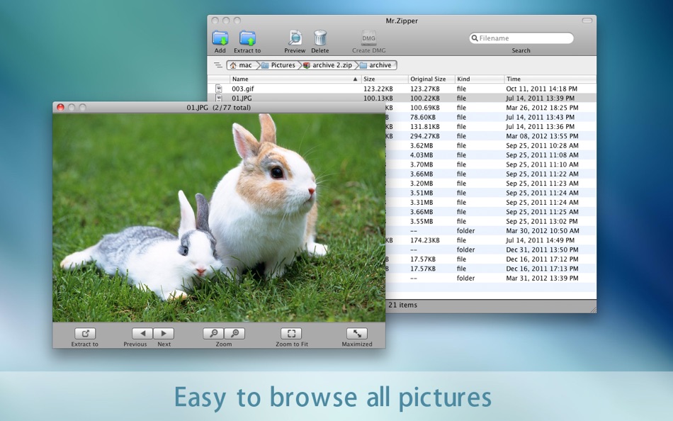 #2. Mr. Zipper - 7Z RAR 7ZIP (macOS) 由: 志强 吴