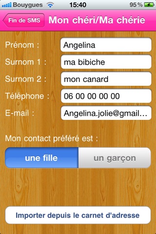 Fin de SMS screenshot 2