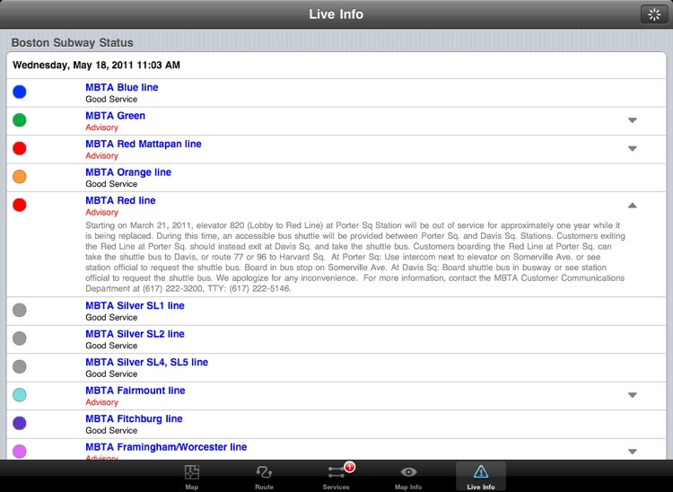 Boston Subway for iPad by Zuti screenshot-3