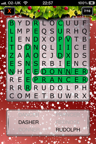 Word Search Xmas Party screenshot 2