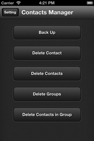 Multiple Contacts Delete and Easy BackUp screenshot 2