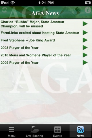 Alabama Golf Association screenshot 3