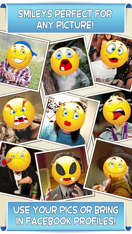 Smiley Face Photo Booth - Funny Emoticon Picture Stickers & Awesome Emoji