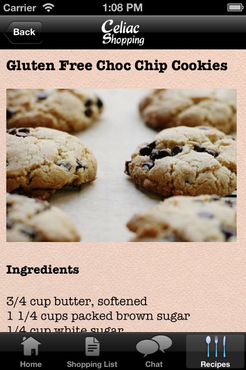 Celiac Shopping List & Gluten Free Recipes screenshot-4