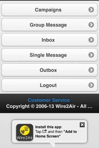 Wire2Air TextAPP screenshot 2