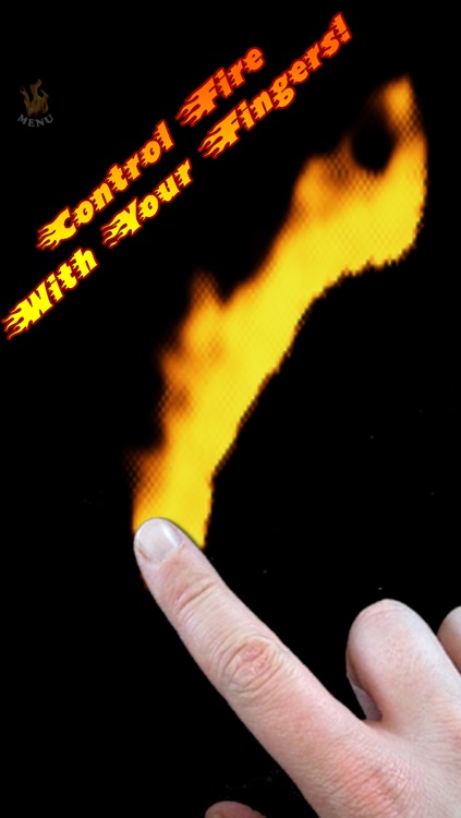 Draw with FIRE! Burn something with your FINGERS!!