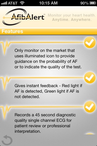 AfibAlert Atrial Fibrillation Monitor App screenshot 3