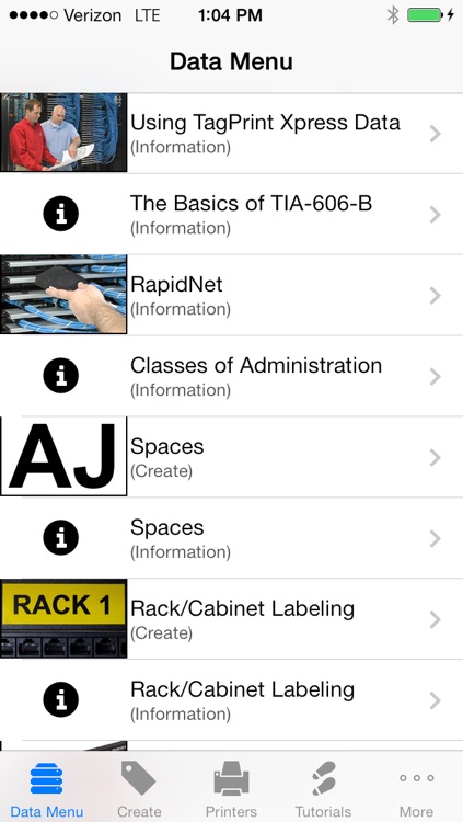 TagPrint Xpress Data