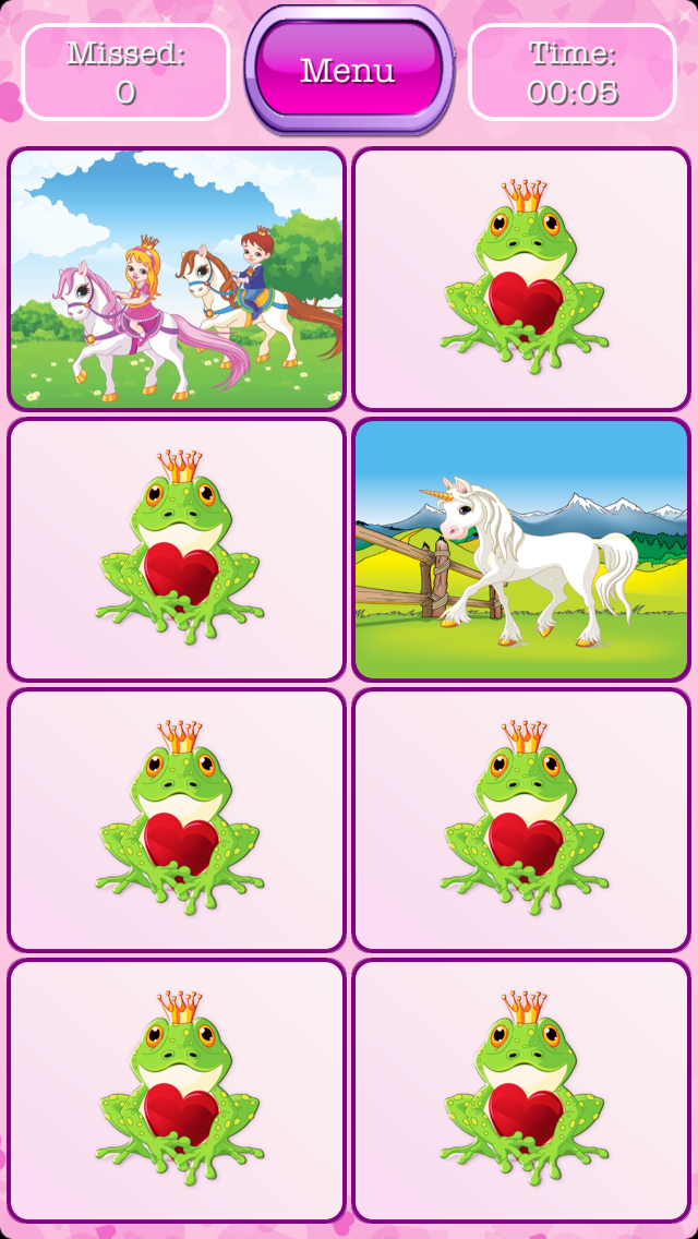 Screenshot #2 pour Princess Pony - Matching Game for Kids who love Princesses and Ponies