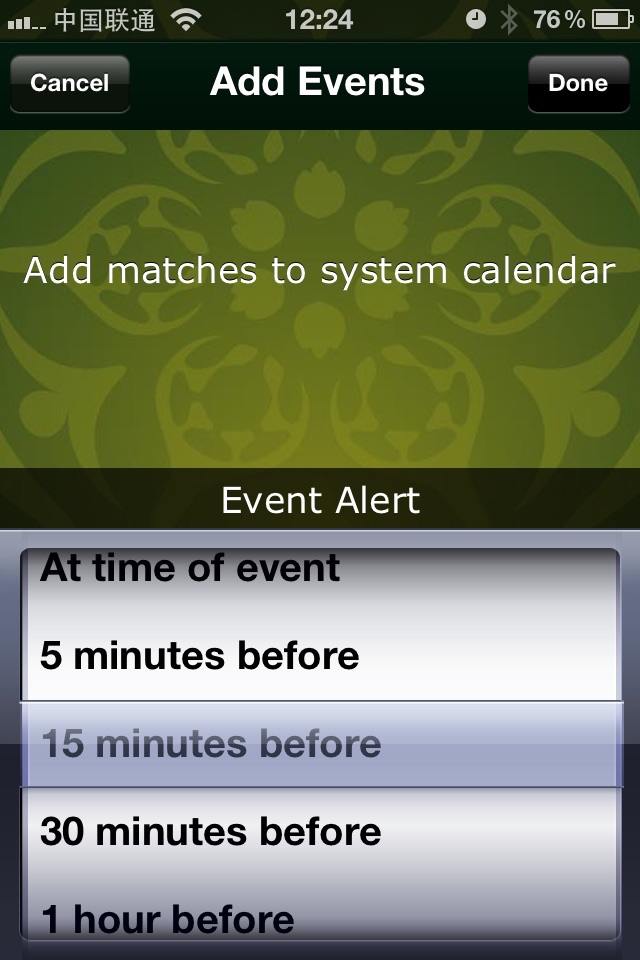 EURO2012 Calendar screenshot 3