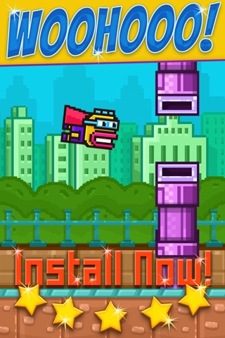 Action Tiny-Fly Bird 2 - Impossible Flappy Adventure 3D Edition screenshot 2