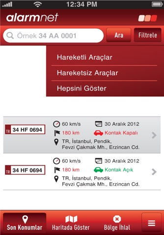 Alarmnet Mobil screenshot 4