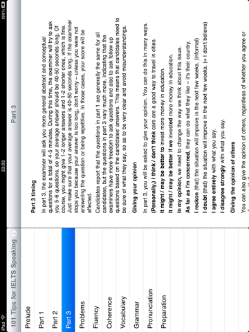 101 Tips for IELTS Speaking HD screenshot 3