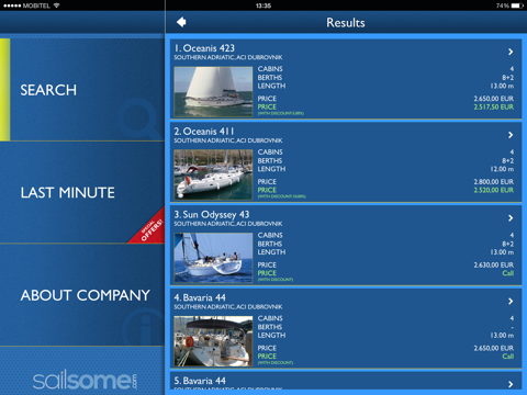 sailsome - sailboat charter ipad capturas de pantalla 2