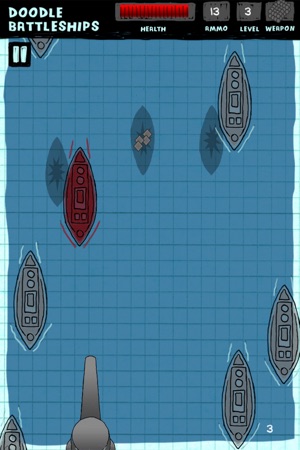 Doodle Battleships Free - Fun Shooting Warship Adventure Bat(圖3)-速報App