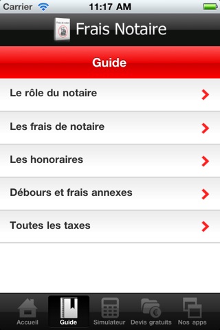 Frais Notaire screenshot 2