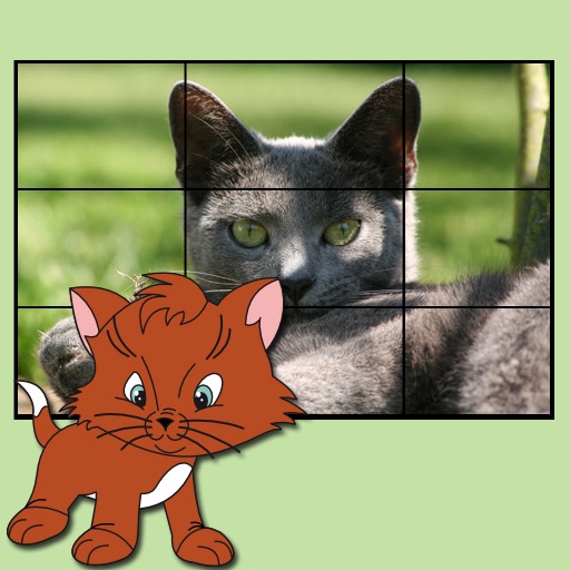 cats puzzles for kids vip icon